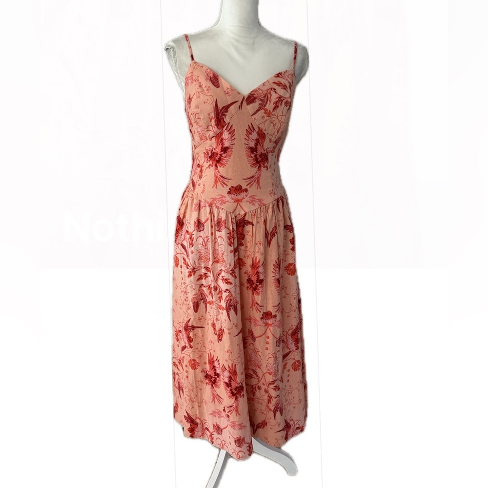 NWT House of Harlow 1960 Pink Floral Midi Dress